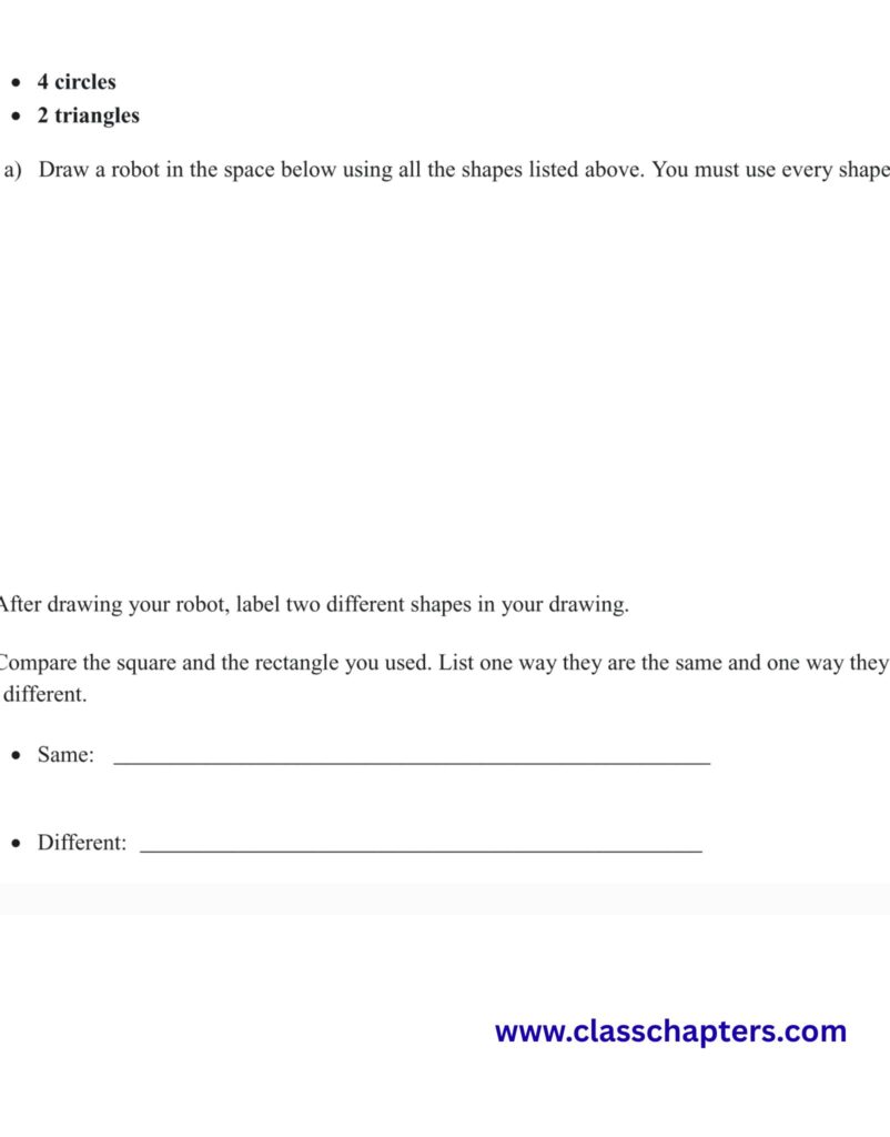 Class 3 Maths Mid Term Exam