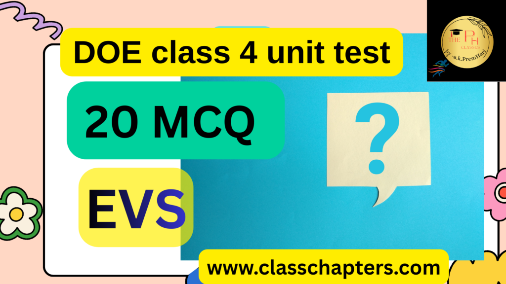 Class 4 EVS Unit Test