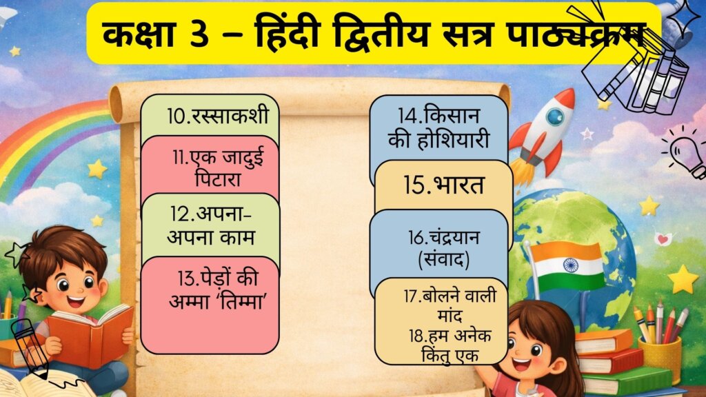 Class 3 Hindi Second Term Syllabus