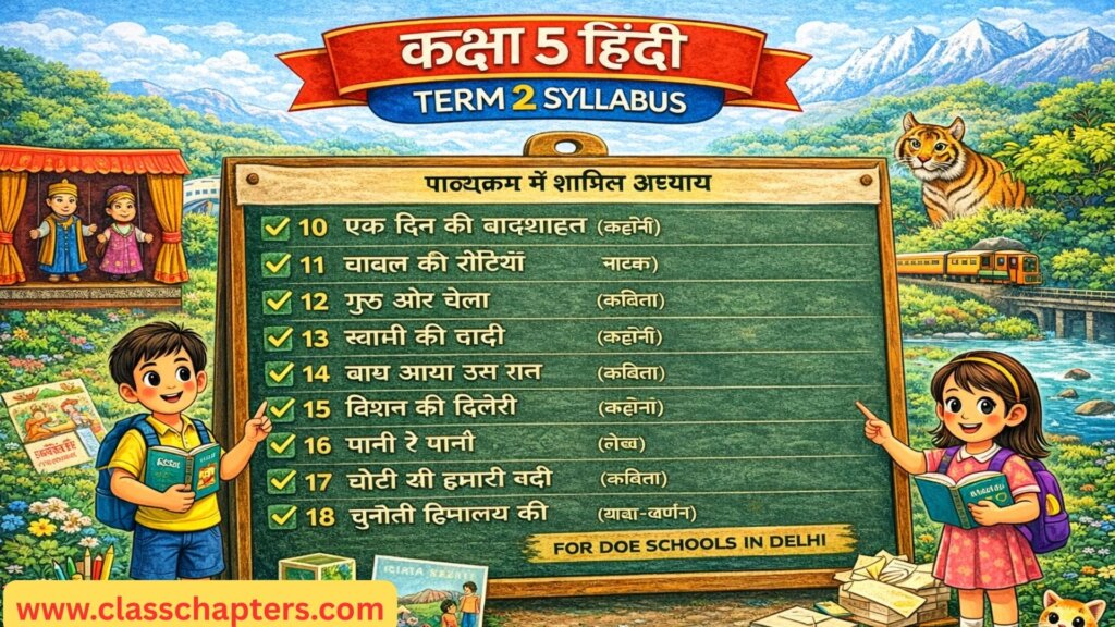 Class 5 Hindi Term 2 Syllabus