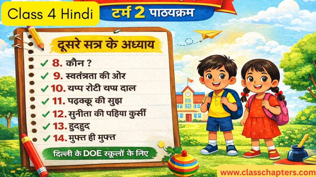 Class 4 Hindi Term 2 Syllabus