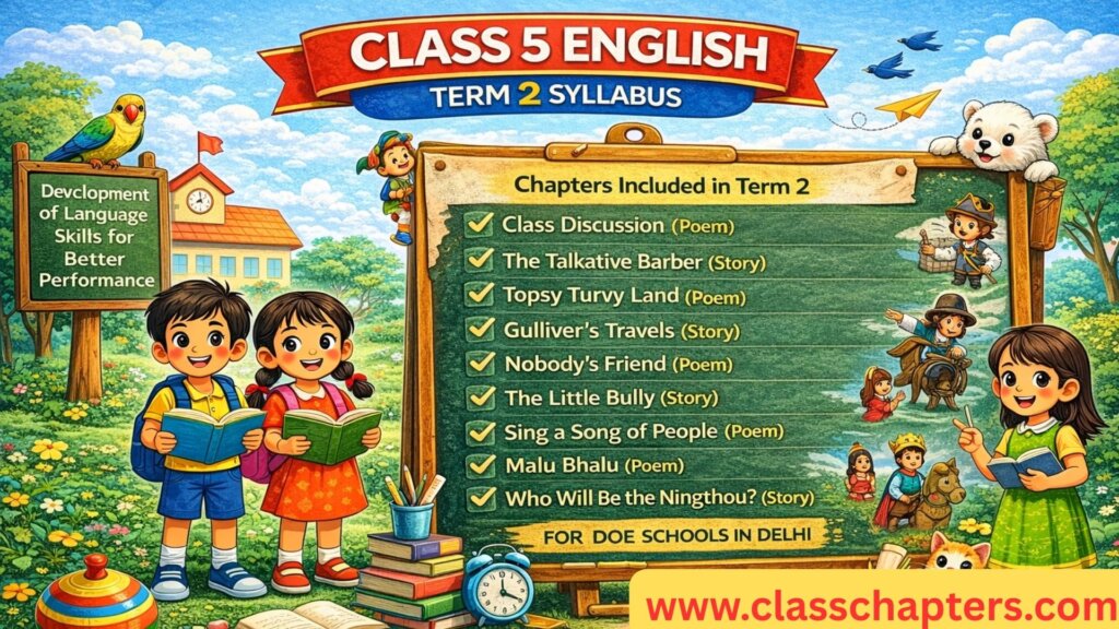 Class 5 English Term 2 Syllabus